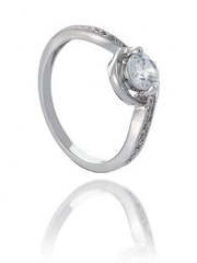 Помолвочное кольцо R15 из Посеребренная бижутерия от Love Wedding Couture 1