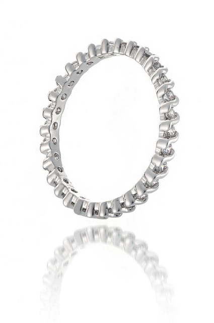 Помолвочное кольцо R18 из Посеребренная бижутерия от Love Wedding Couture 1