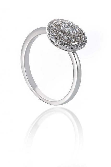 Помолвочное кольцо R19 из Посеребренная бижутерия от Love Wedding Couture 1
