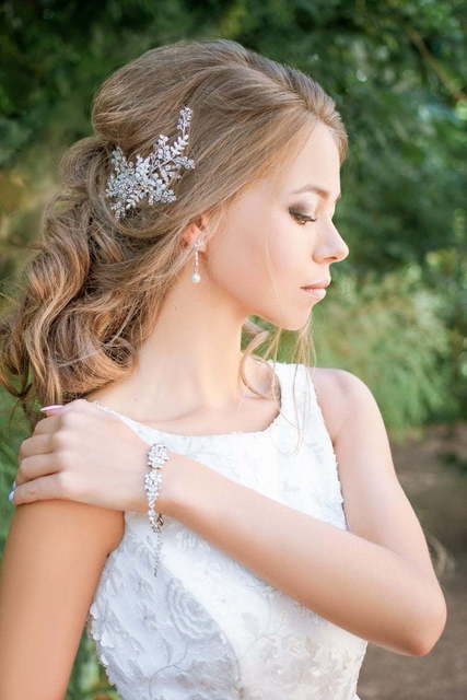 Свадебное платье арт. 033. Силуэт А-силуэт. Цвет Белый / Молочный. Вид 2