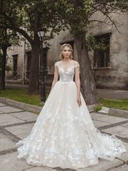 Свадебное платье Angelina. Силуэт Пышное. Цвет Белый / Молочный, Айвори / Капучино. Вид 1