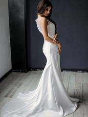 Свадебное платье Азалия. Силуэт Рыбка. Цвет Белый / Молочный. Вид 1