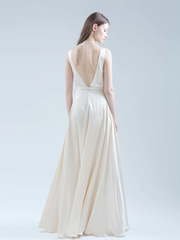 Свадебное платье Бэкки. Силуэт А-силуэт. Цвет Айвори / Капучино. Вид 2