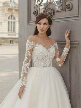 Свадебное платье Cindy. Силуэт Пышное. Цвет Белый / Молочный. Вид 2