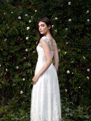 Свадебное платье Флёр. Силуэт Прямое. Цвет Белый / Молочный. Вид 2