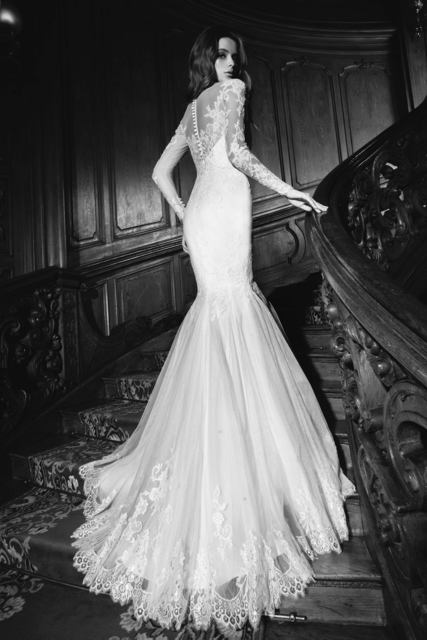 Свадебное платье Maissurie. Силуэт Рыбка. Цвет Белый / Молочный. Вид 2