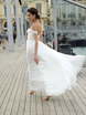 Свадебное платье Nika. Силуэт А-силуэт. Цвет Белый / Молочный. Вид 3