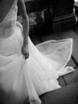Легкое свадебное платье с лямками и декольте 5563. Силуэт А-силуэт. Цвет Белый / Молочный. Вид 2
