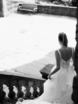 Легкое свадебное платье с лямками и декольте 5563. Силуэт А-силуэт. Цвет Белый / Молочный. Вид 4