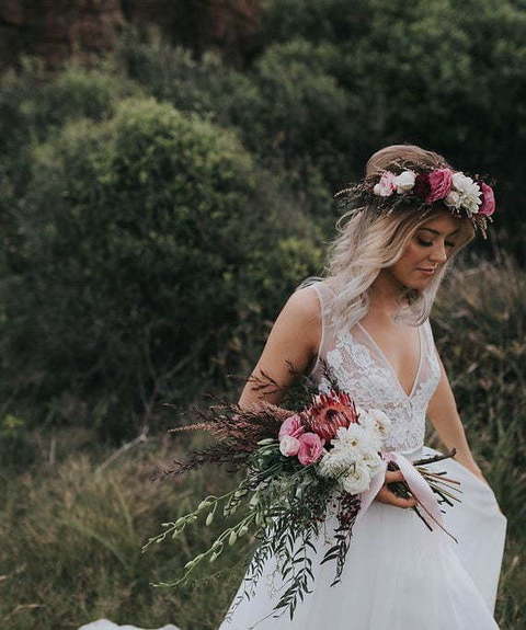 Пышное легкое свадебное платье с кружевом на топе 6563. Силуэт А-силуэт. Цвет Белый / Молочный. Вид 6