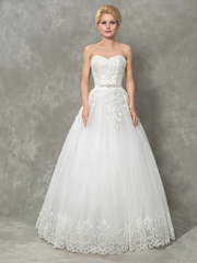 Пышное свадебное платье Sophora. Силуэт Пышное. Цвет Белый / Молочный. Вид 1