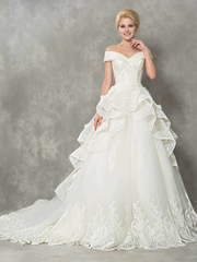 Свадебное платье бальное айвори Magnolia. Силуэт Пышное. Цвет Айвори / Капучино. Вид 1