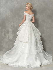 Свадебное платье бальное айвори Magnolia. Силуэт Пышное. Цвет Айвори / Капучино. Вид 2