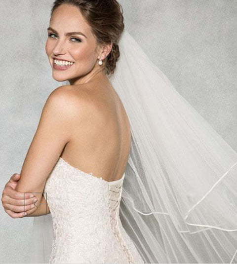 Кремовое свадебное платье с кружевом не сильно пышное 7863. Силуэт А-силуэт. Цвет Айвори / Капучино. Вид 4