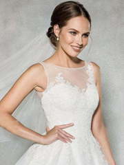 Короткое платье на свадьбу юбка пачка фатиновая 7320. Силуэт Пышное. Цвет Белый / Молочный. Вид 2