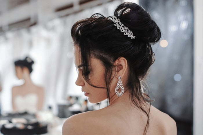 Кремовое свадебное платье рыбка русалка Gretta. Силуэт Рыбка. Цвет Айвори / Капучино. Вид 6