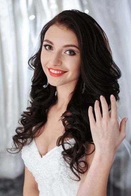 Кружевное платье русалка с длинным шлейфом Elena. Силуэт Рыбка. Цвет Белый / Молочный. Вид 4