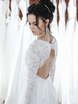 Легкое свадебное платье с кружевным верхом и рукавом Annet. Силуэт Прямое. Цвет Белый / Молочный. Вид 5