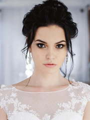 Пышное свадебное платье с цветочным кружевом Blance. Силуэт Пышное. Цвет Белый / Молочный. Вид 1