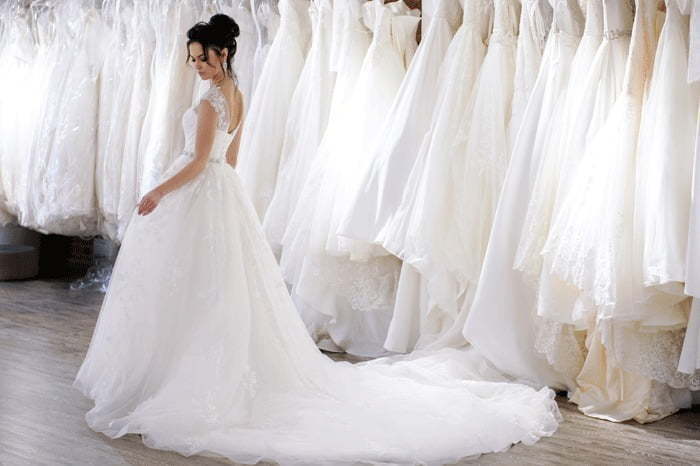 Пышное свадебное платье с цветочным кружевом Blance. Силуэт Пышное. Цвет Белый / Молочный. Вид 3