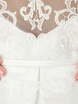 Пышное атласное платье с кружевной спинкой Antara. Силуэт Пышное. Цвет Белый / Молочный. Вид 5
