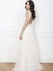 Легкое свадебное платье с кружевным верхом 9938. Силуэт А-силуэт. Цвет Белый / Молочный. Вид 2