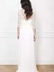 Закрытое свадебное платье с рукавом 5409. Силуэт Прямое. Цвет Белый / Молочный. Вид 2