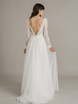 Свадебное платье с легкой пышной юбкой Goddess2. Силуэт А-силуэт. Цвет Белый / Молочный. Вид 2