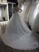 Королевское свадебное платье с большим шлейфом Safisa. Силуэт Прямое. Цвет Белый / Молочный. Вид 5