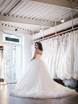 Пышное свадебное платье с перьями на корсете Rossigna. Силуэт Пышное. Цвет Белый / Молочный. Вид 6
