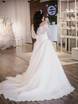 Кружевное свадебное платье с длинным рукавом Nimfa. Силуэт Пышное. Цвет Белый / Молочный. Вид 3