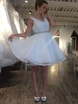 Короткое пышное свадебное платье Dolly. Силуэт Пышное. Цвет Белый / Молочный. Вид 1