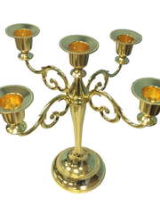 Канделябр Люмьер золото 5-ти рожковый от IQ Rent 1