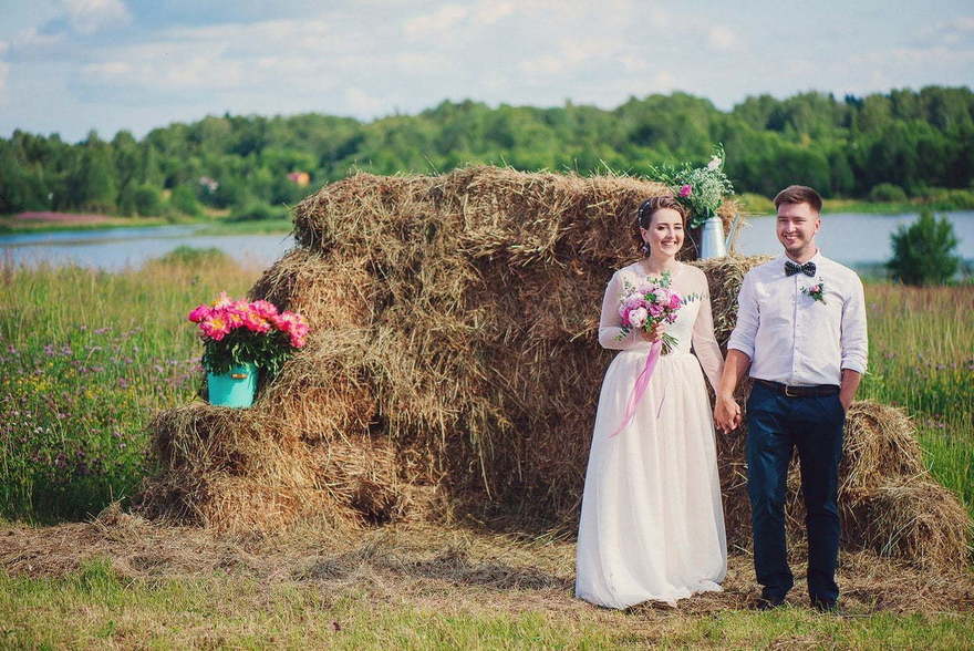 Весенняя / Летняя, Эко, Русская свадьба в Выездная регистрация, Природа от Студия декора и флористики il Fiore Decor 4