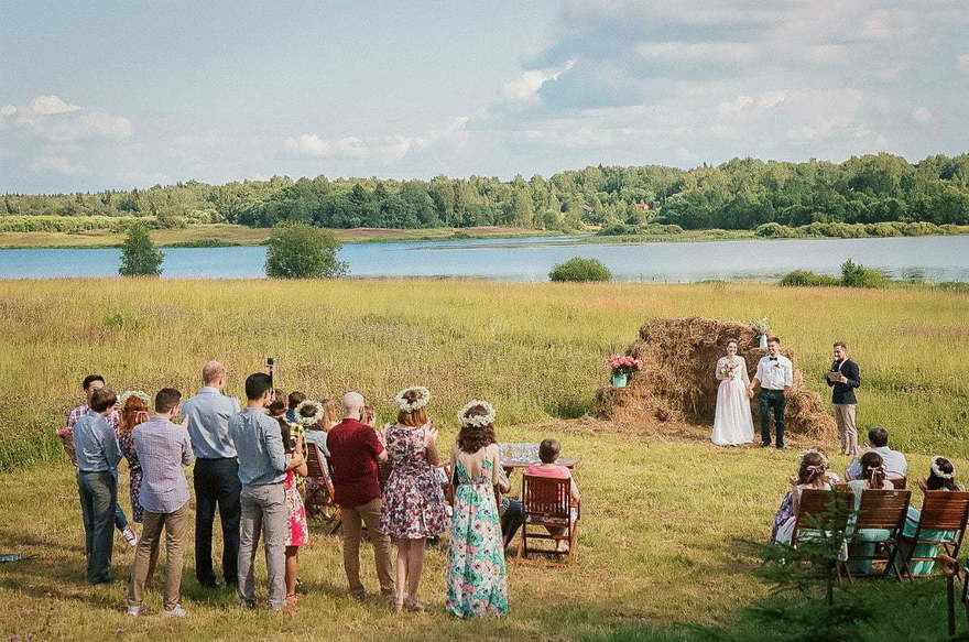 Весенняя / Летняя, Эко, Русская свадьба в Выездная регистрация, Природа от Студия декора и флористики il Fiore Decor 11