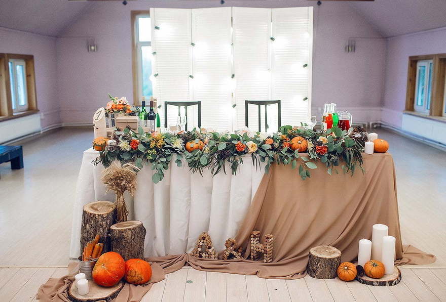 Тематический, Эко, Осенняя в Выездная регистрация, Природа, Ресторан / Банкетный зал от Студия декора и флористики il Fiore Decor 2