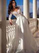 Свадебное платье Леди. Силуэт А-силуэт. Цвет Белый / Молочный. Вид 1