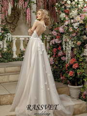 Свадебное платье Папиллионс. Силуэт А-силуэт. Цвет оттенки Розового. Вид 2