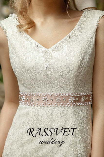 Свадебное платье Ивет. Силуэт Рыбка. Цвет Белый / Молочный. Вид 5