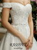 Свадебное платье Риккарда. Силуэт А-силуэт. Цвет Белый / Молочный. Вид 5