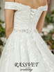 Свадебное платье Риккарда. Силуэт А-силуэт. Цвет Белый / Молочный. Вид 6