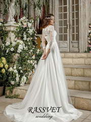 Свадебное платье Бэкки. Силуэт А-силуэт. Цвет Белый / Молочный. Вид 2