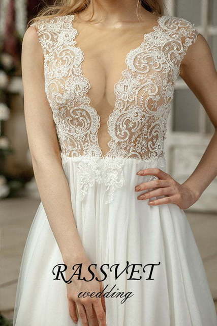 Свадебное платье Роса. Силуэт А-силуэт. Цвет Белый / Молочный. Вид 5