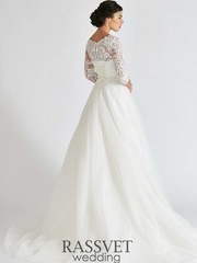 Свадебное платье Арьяна. Силуэт А-силуэт. Цвет Белый / Молочный. Вид 2