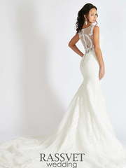 Свадебное платье Джоан. Силуэт Рыбка. Цвет Белый / Молочный. Вид 2