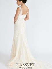 Свадебное платье Ванесса. Силуэт Рыбка. Цвет Белый / Молочный. Вид 2
