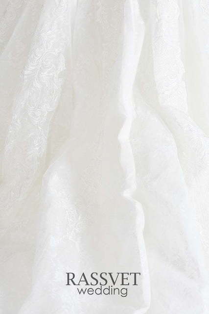 Свадебное платье Береслава. Силуэт Пышное, А-силуэт. Цвет Белый / Молочный. Вид 7