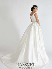 Свадебное платье Таисия. Силуэт А-силуэт. Цвет Белый / Молочный. Вид 2