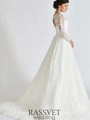 Свадебное платье Долорес. Силуэт А-силуэт. Цвет Белый / Молочный. Вид 2