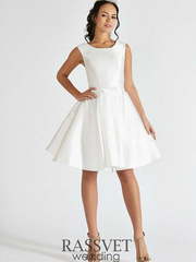 Свадебное платье Джули. Силуэт А-силуэт. Цвет Белый / Молочный. Вид 1